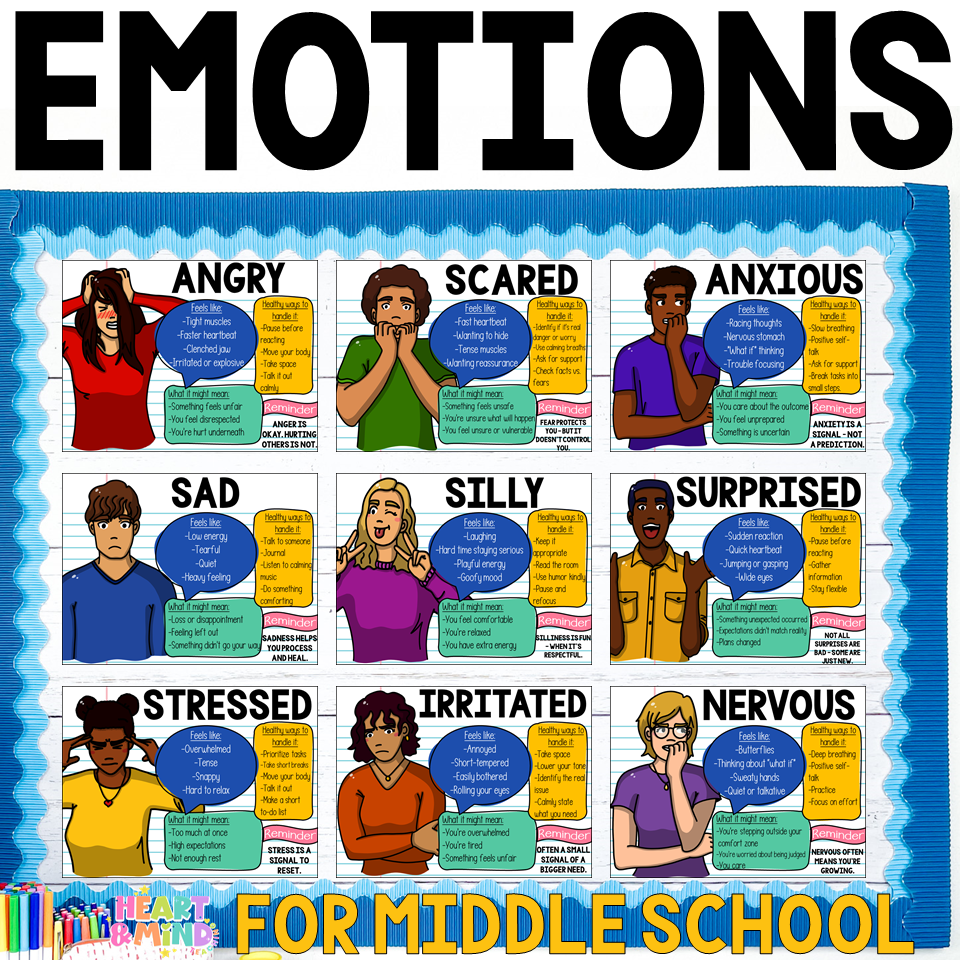 emotions for middle school